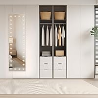 Vista 146 de WTTY LED Bathroom Mirror 32"x32" with Backlit and Front Light,Stepless Dimmable LED Mirror for Bathroom,Anti-Fog Lighted Bathroom Vanity Mirror