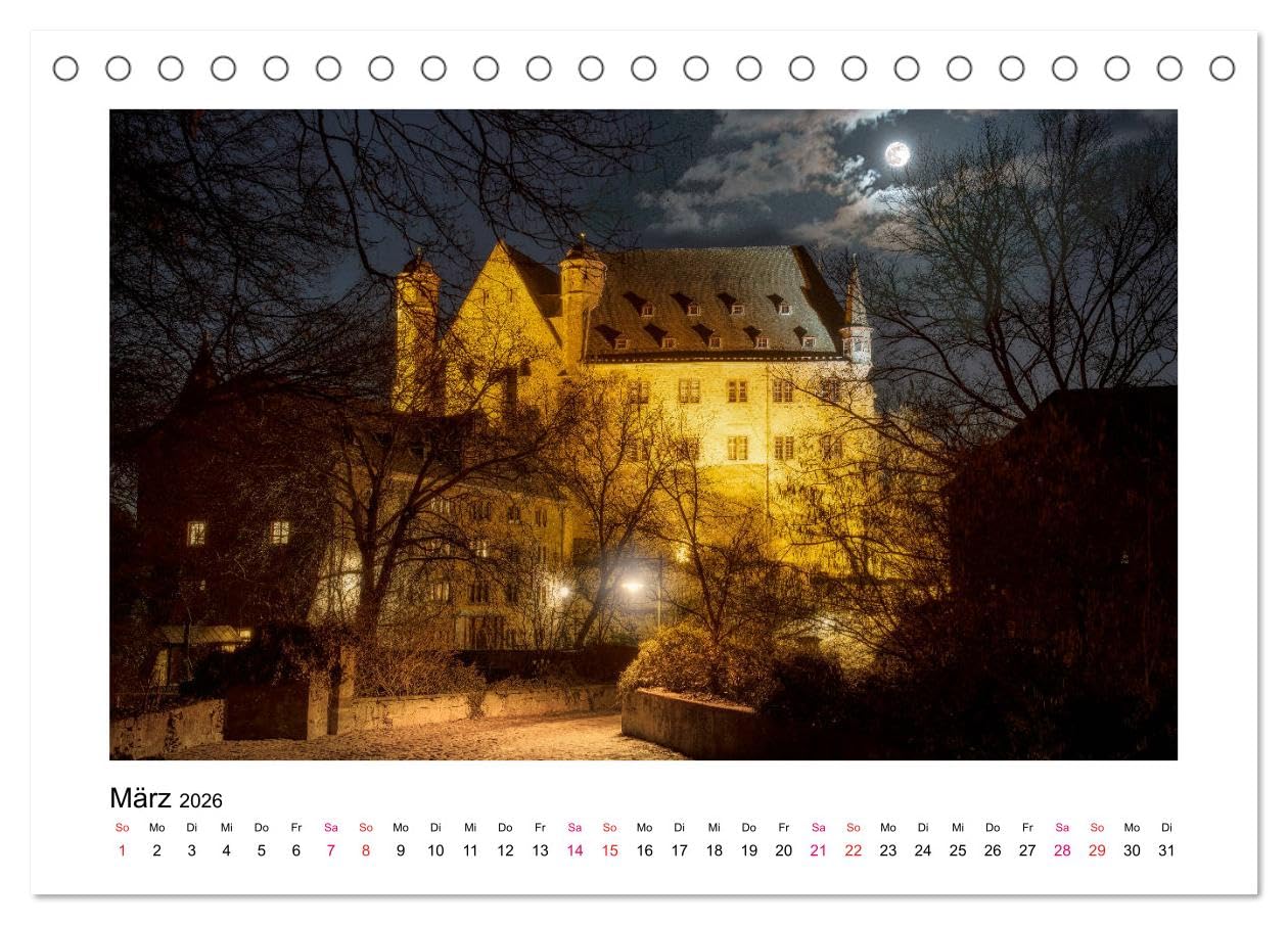 Marburger Ansichten (Tischkalender 2026 DIN A5 quer), CALVENDO Monatskalender: Bilder der romantischen Universitätsstadt an der Lahn