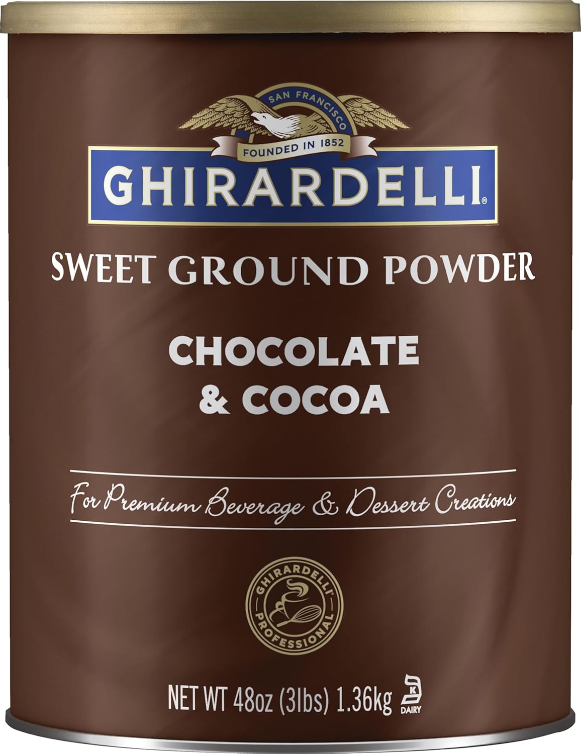 Ghirardelli Sweet Ground Chocolate and Cocoa | 3 lb. | Baking & Desserts