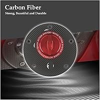 Vista 3 de Accesorios de fibra de carbono para motocicleta, de liberación rápida, para tanque de combustible, cubierta de tapa de aceite de gas compatible