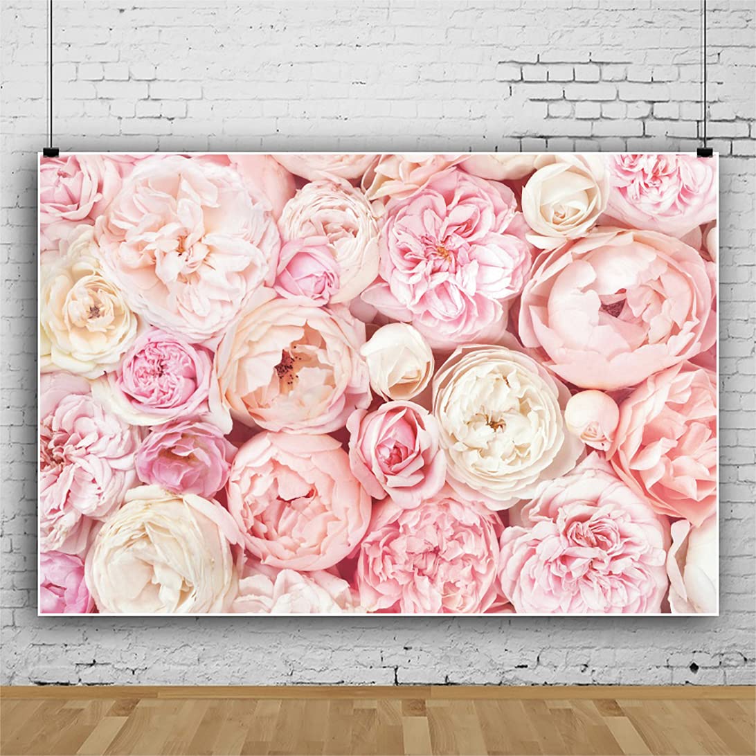 Amazon.co.jp: Qinunipoto 背景布 花柄 バラ 薔薇の花 2.2x1.5m 壁の