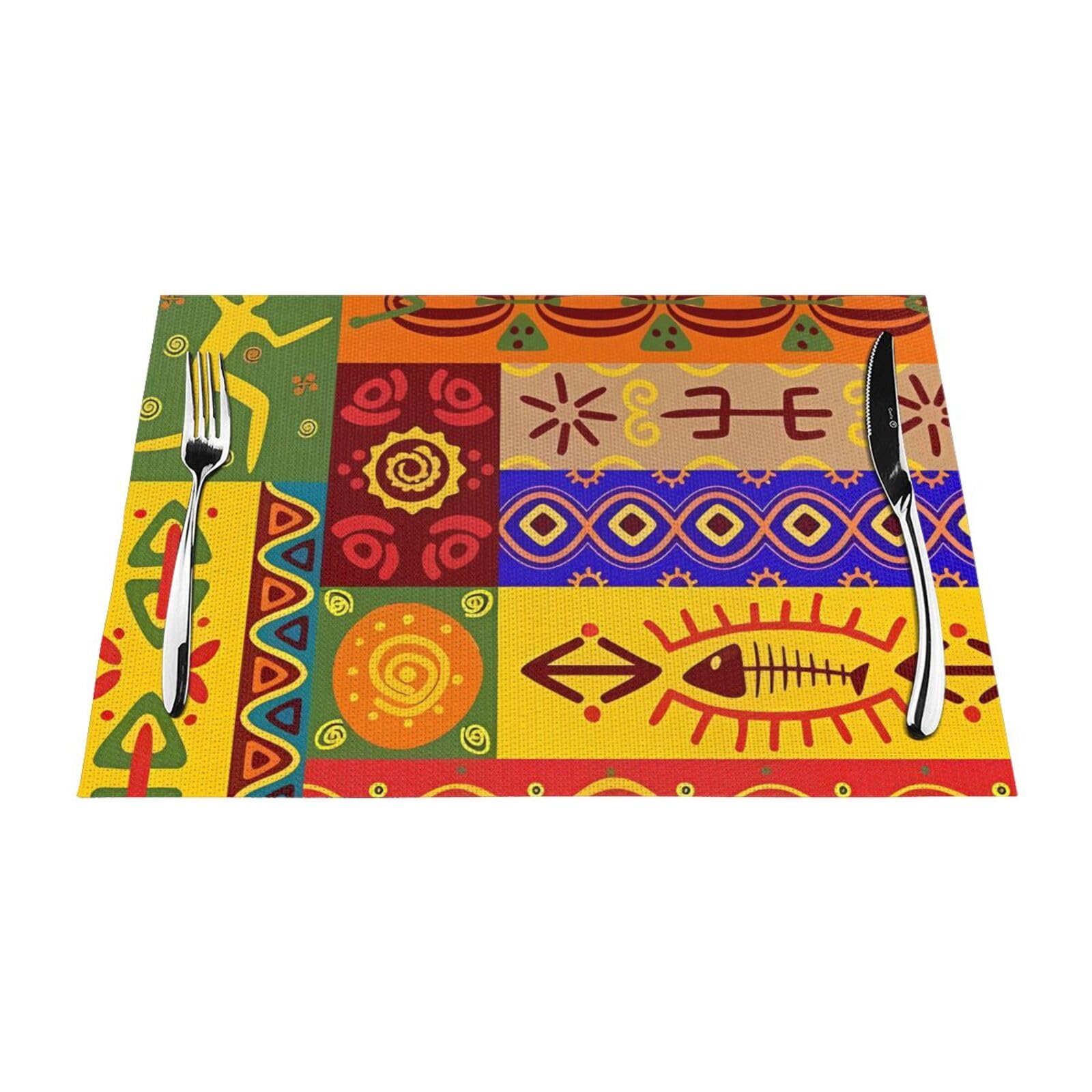 Set di 4 tovagliette all'americana con uccelli tropicali, tucano acquerello, resistenti al calore, lavabili, per cucina, sala da pranzo, tavolo, decorazione, 45,7 x 30,5 cm