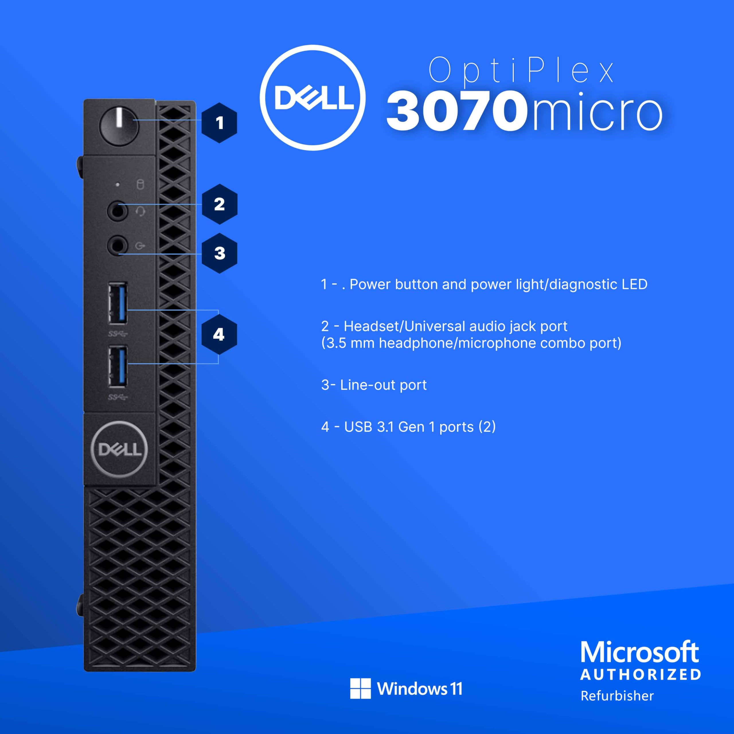 Amazon.com: Dell Optiplex 3070 Micro PC | Windows 11 Pro | Intel