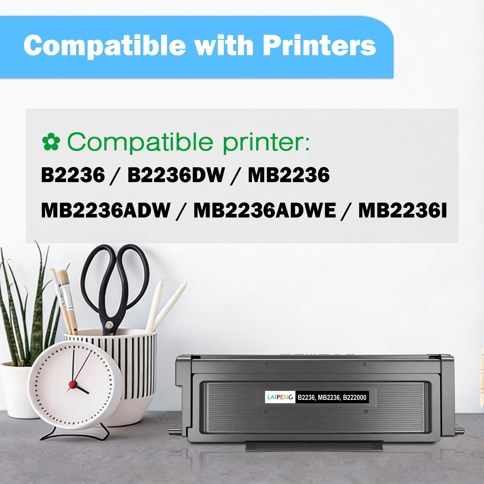 Kaseta z tonerem B222000 kompatybilna z drukarką Lexmark B2236 B2236DW MB2236 MB2236ADW MB2236ADWE MB2236I drukarka 1500 stron (czarny*1)