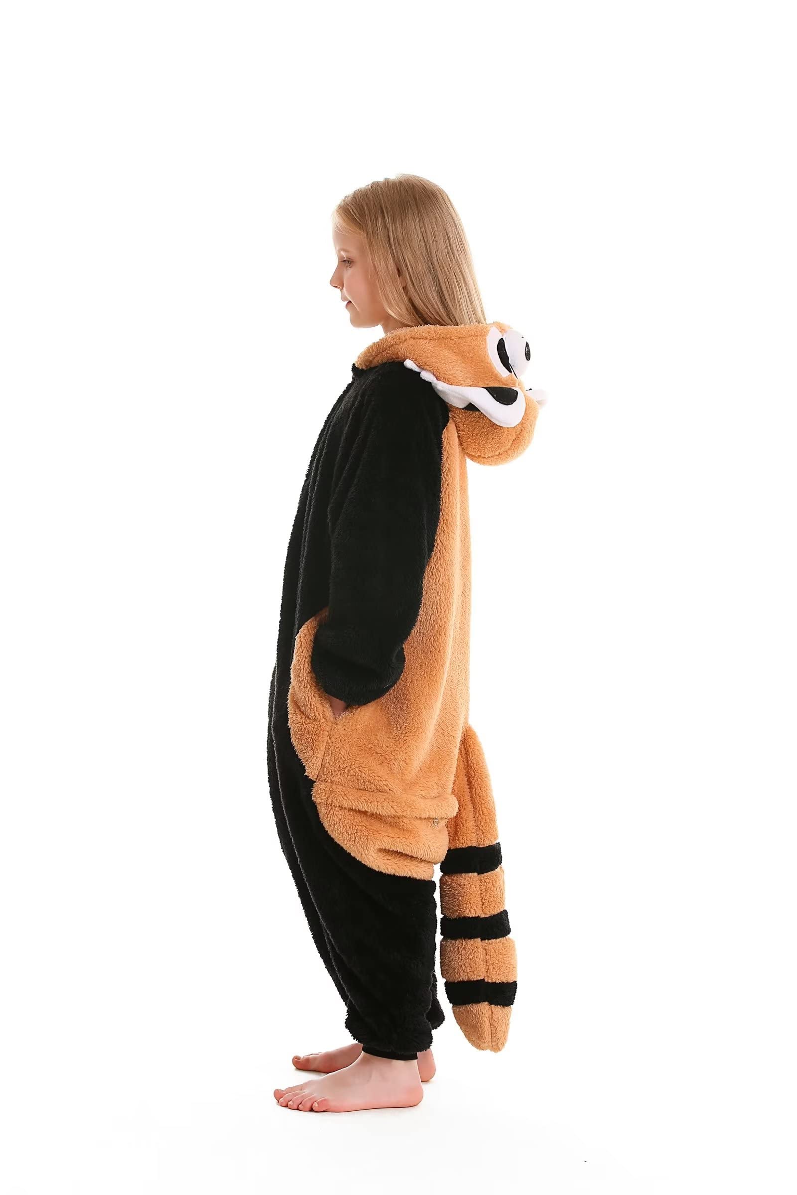 DarkCom Animal Onesie pour Enfants et Adultes,Vêtements de Nuit Combinaison Parent-Enfant Cosplay Halloween Kigurumi Costume Pyjama de Noël