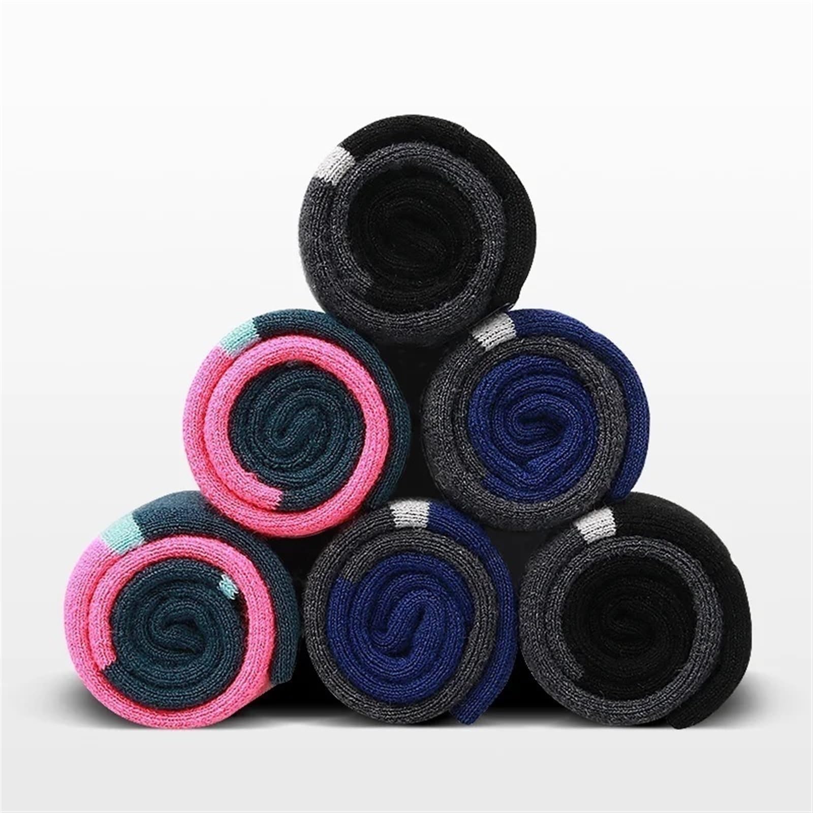 Chaussettes de ski Chaussettes de ski Chaussettes de sport d'hiver pour hommes et femmes Chaussettes de cyclisme épaisses et chaudes Absorption de l'humidité Chaussettes très élastiques