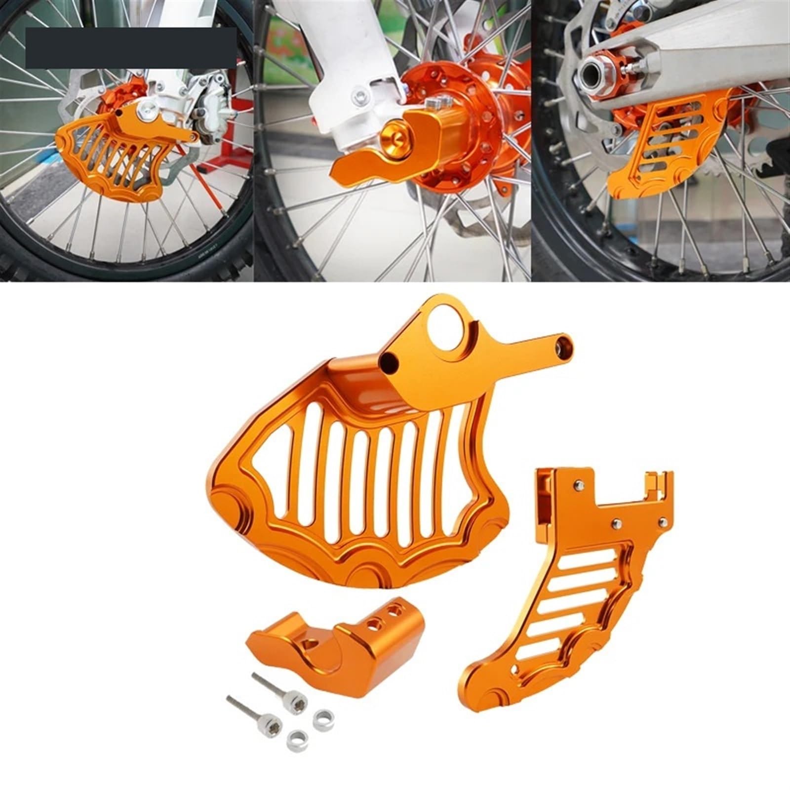 Osłona tarczy hamulcowej przedniej i tylnej motocykla, prawa osłona goleni widelca, do modeli 125 250 300 350 450 500 530 EXC MXC SX XC XC-W 2003-2014 Przedni widelec motocyklowy(Lavender)