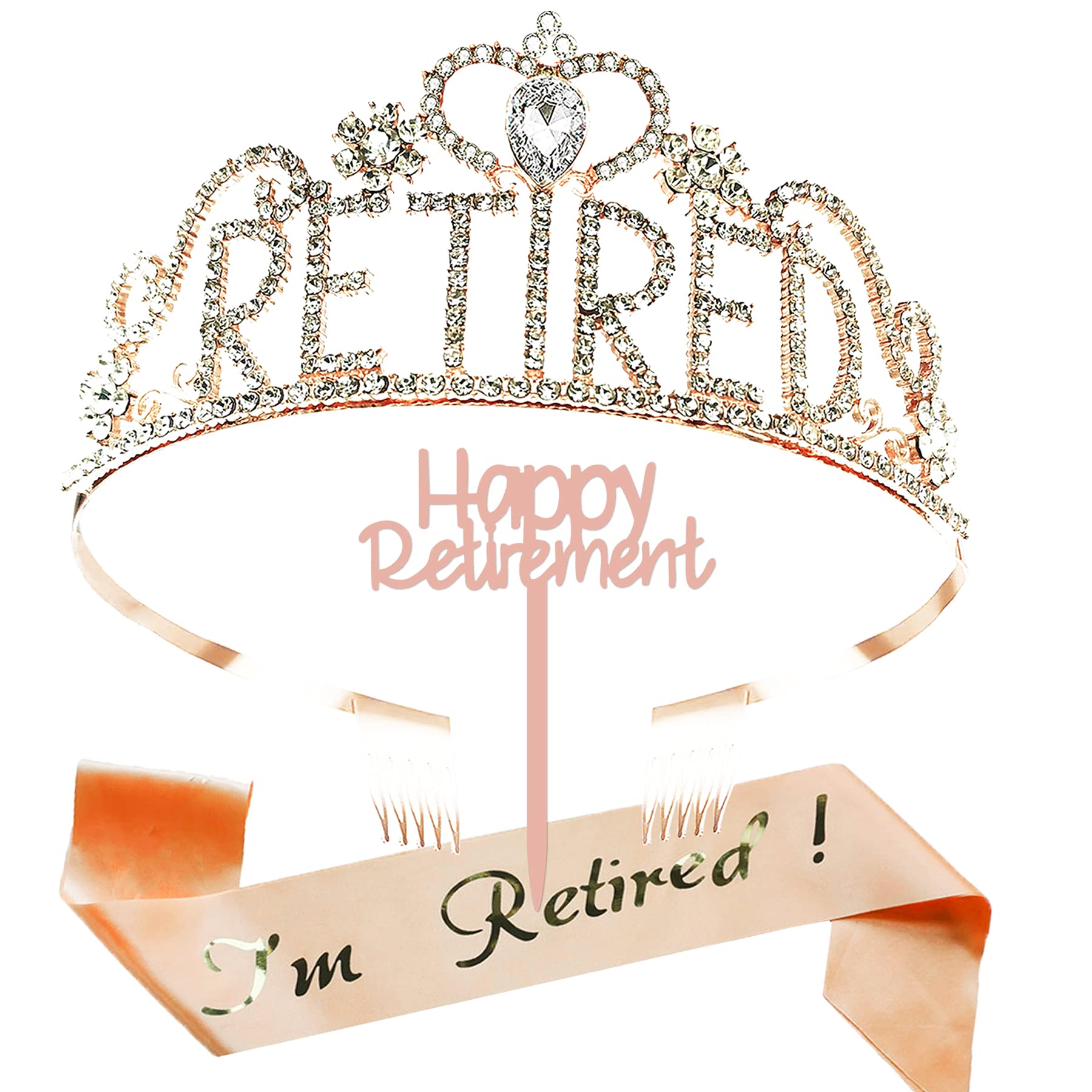 Buy Retirement Gifts for WomenI'm Retired Crown Sash Tiaras,Retirement