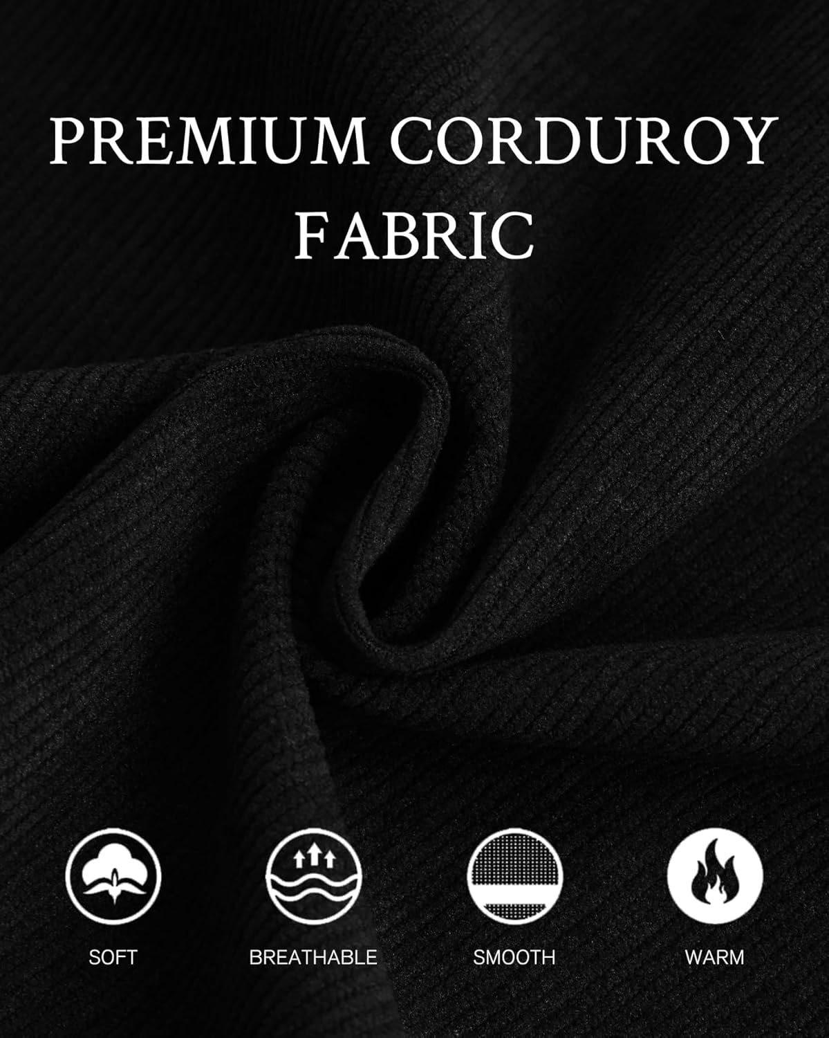 Women's Corduroy Overall Dress Button Down Sleeveless Fall Mini Pinafore Jumper Dress - Image 4