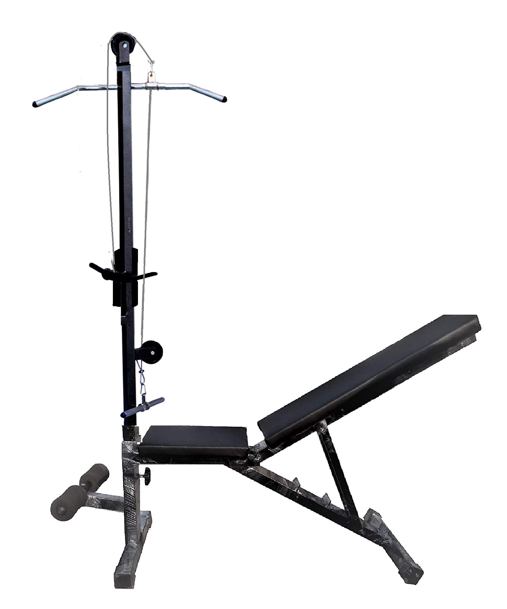 PRODUMAN HUB Home Gym Bench Heavy Duty Bench Adjustable Incline, Decline, and Flat Bench, pully bench- Weight Strength Training, Sit Up Abs Home Gym Bench for Full Body Workout of Home Gym Bench (Black)