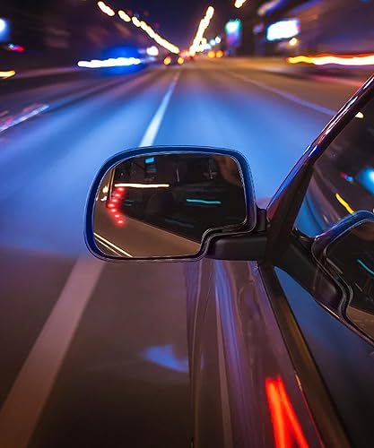 Miniatura 6 de RACOONA Espejo lateral, espejo calefactable del lado del conductor, espejo lateral izquierdo y derecho del conductor, espejo convexo exterior del