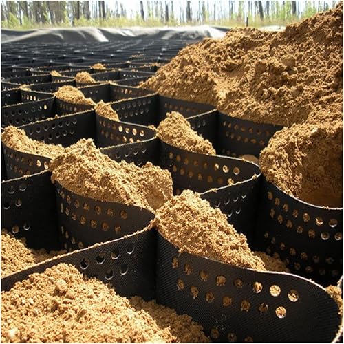 Geocell - Rejilla de tierra, estabilizador de pavimentación de rejilla de guisante, control de erosión de rejilla de pendiente, rejilla geográfica