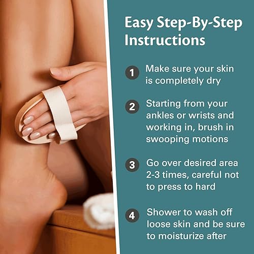 Miniatura 7 de Cepillo seco firme y cepillo de ducha para el cuerpo  Cepillo de mano para la espalda, exfoliante corporal y removedor de piel muerta para reafirmar