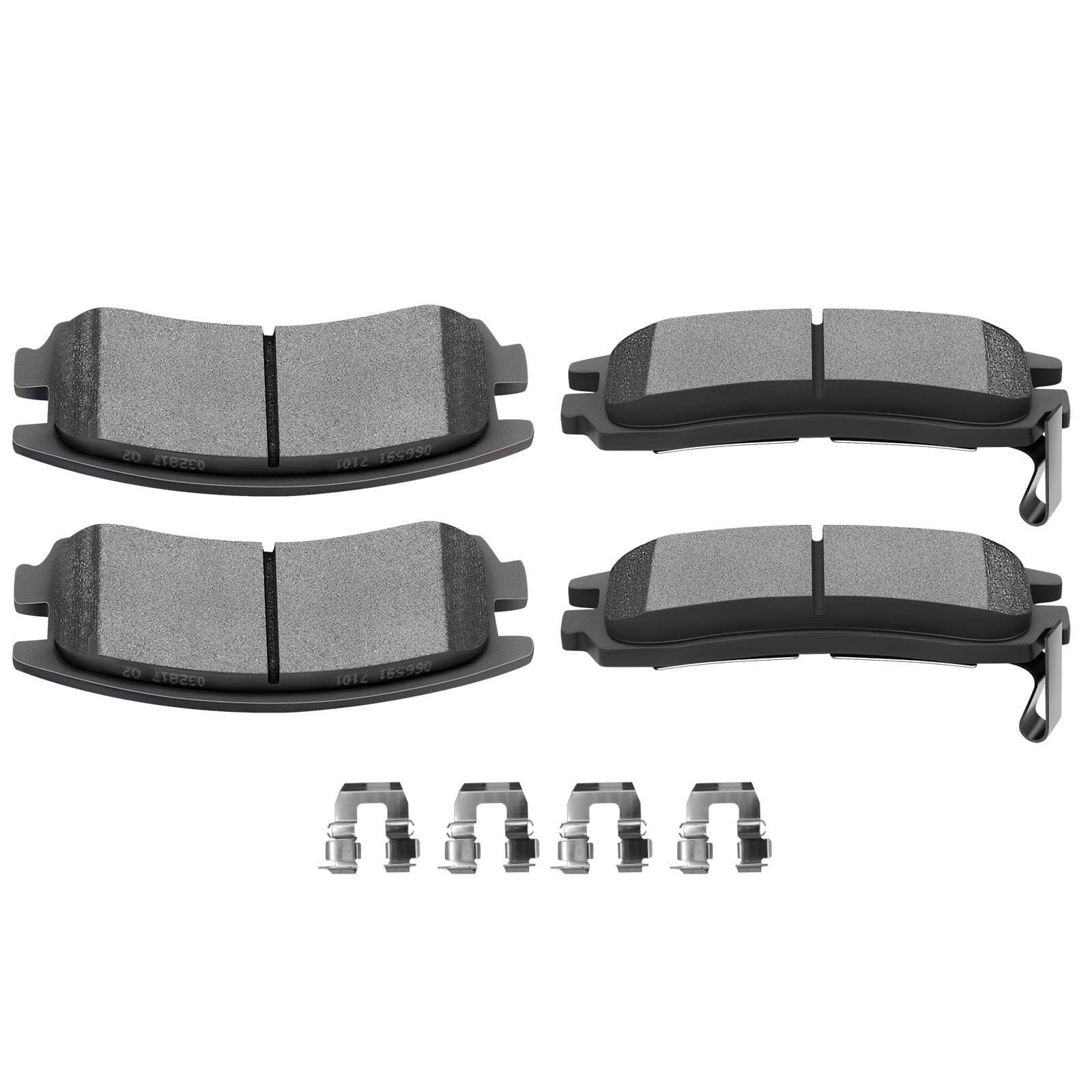 SCITOO D698 Rear Ceramic Brake Pads Sets Fit For Buick Allure/Century/LaCrosse/Regal/Rendezvous,For Chevy Impala/Venture,For Oldsmobile Alero/Intrigue/Silhouette,For Pontiac Aztek/Grand Prix/Montana