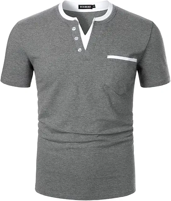 Polo Hombre Manga Corta Cuello Contraste Algodón Deportivo Casual