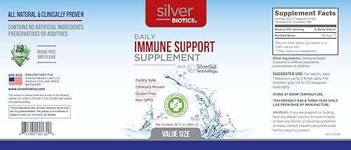 Miniatura 4 de Silver Biotics Nano SilverSol Colloidal Ag4O4 10 PPM Apoyo inmunológico Bio-Hacking Inmune Building Natural Support 32 onzas líquidas