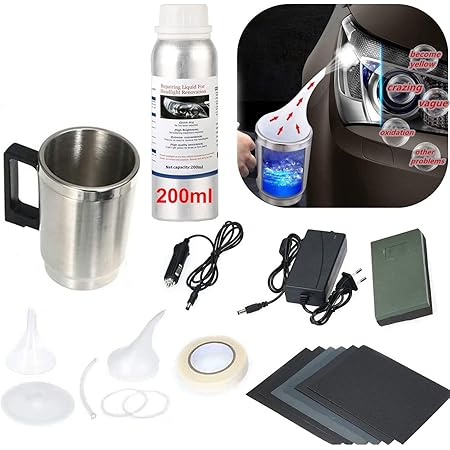 Ctopkatuo Scheinwerfer Aufbereitung Set - Polier- Und Reparaturset Für Autoscheinwerfer