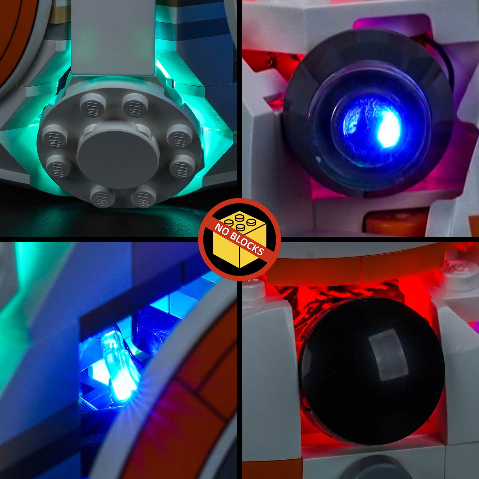 Kit de iluminación LED compatible con Lego 75452 BB-8 Astromech Droid (sin modelo), kit de iluminación decorativa compatible con ladrillos Lego BB-8 Astromech Droid — view 5