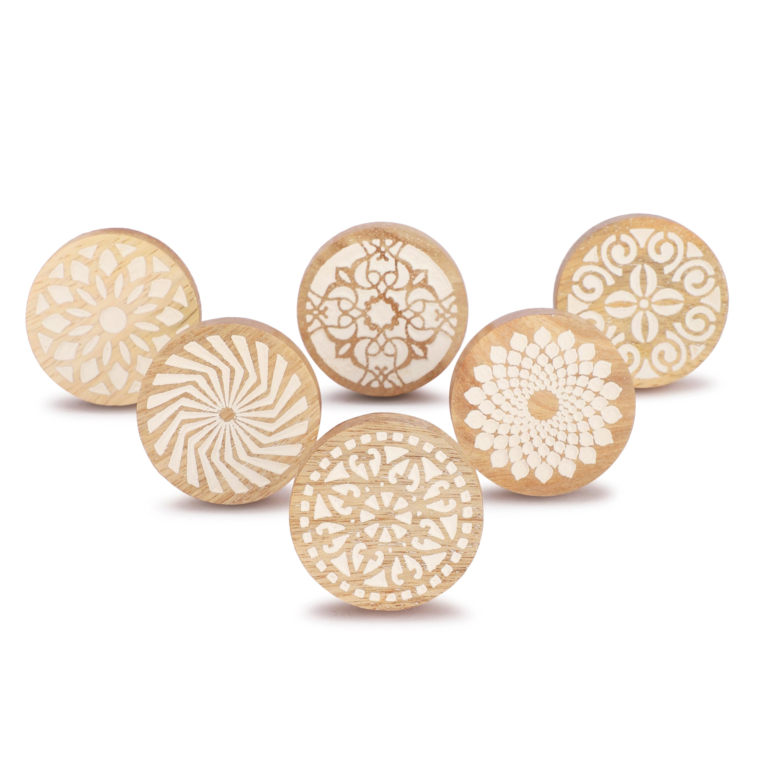 Ajuny Juego de 20 Pomos de Cerámica Vintage Blanco y Negro, Pintados a Mano – Diseños Calabaza y Redondo – Tiradores Decorativos para Armarios, Cajones y Puertas de Cocina y Baño — view 29