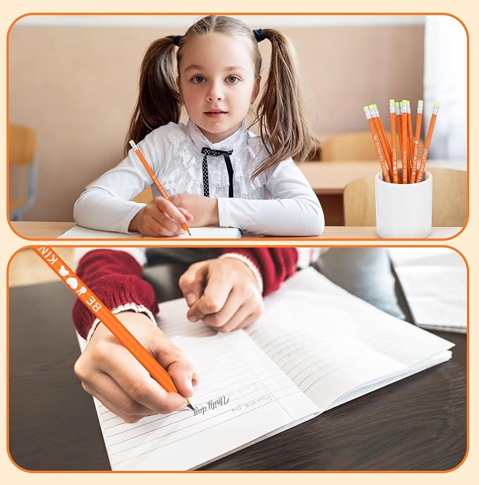 Lápices anti-acoso, 200 unidades, color naranja educativas miniatura 5