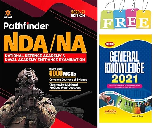 NDA/NA Pathfinder National Defence Academy &amp; Naval Academy Entrance Exam With Free Guider G.K Book by Arihant Publication