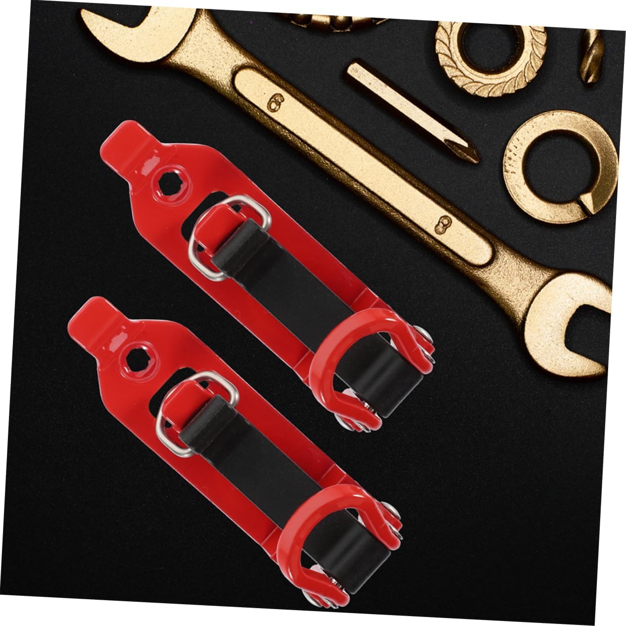 4Pcs Heavy Duty Roof Rack Shovel Mount Clamp Kit Hinge Tool Holder for Secure Tool Installation Trucks and Vehicles Stable Mounting Brackets for Reliable Transport