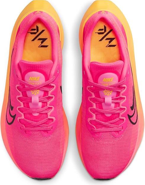 ▽ NIKE ズームフライ5 ZOOM FLY5 24cm ピンク オレンジ ナイキ ズーム フライ 5 ハイパーピンク レーザーオレンジ