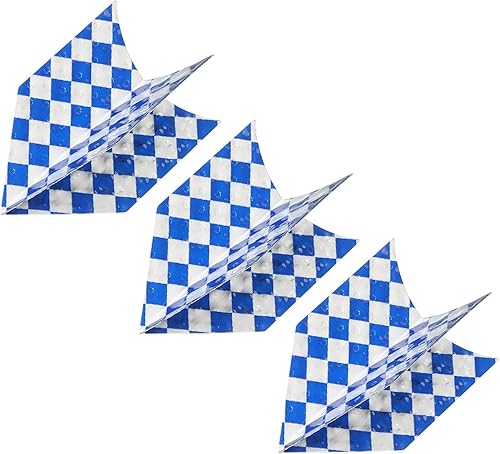 PATIKIL Vuelos de dardos delgados, paquete de 3 accesorios de dardos de diseño único de papel de aluminio para dardo de punta de acero y dardos de
