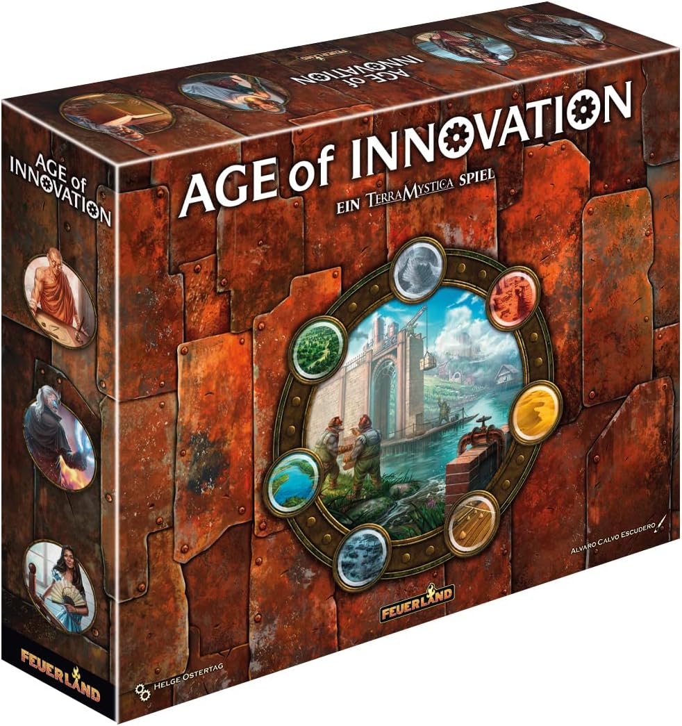 Feuerland Spiele 31024 Age of Innovation - A Terra Mystica Game, 1 Piece, from 14 Years, 1-5 Players