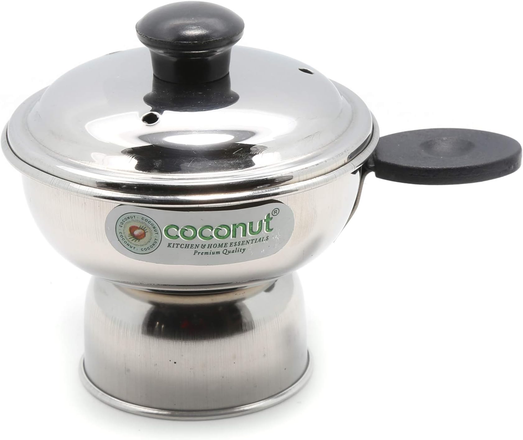 Coconut Stainless Steel Puttu Cup - Chirratu puttu maker - Pressure Cooker Attachment