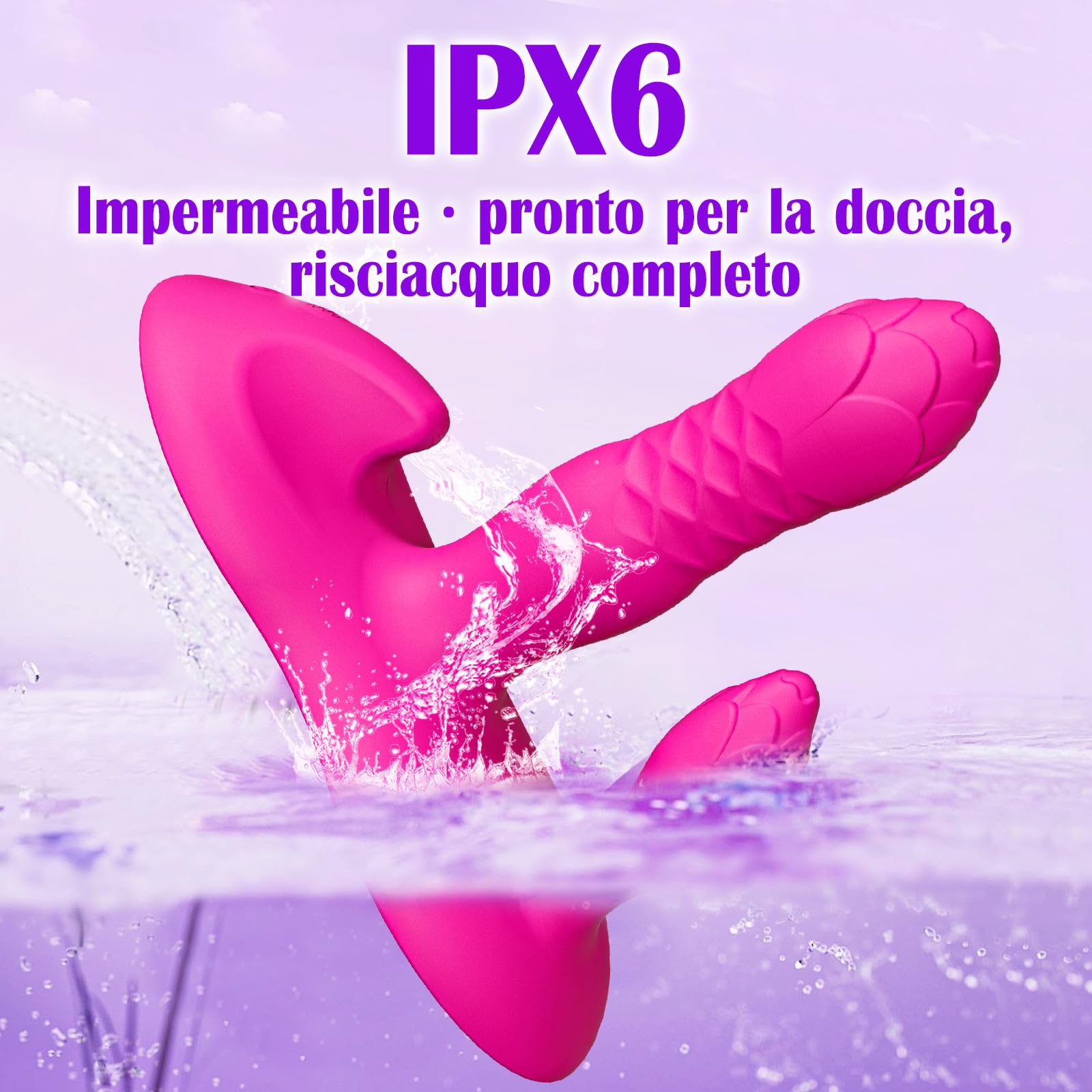 Vibratore per Donna Professionale 3 in 1 con Telecomando e App, Stimolatore Clitorideo e Punto G, Sex Toys sexytoysys per Coppie, Plug Anale in Silicone, Giochi Erotici per Adulti