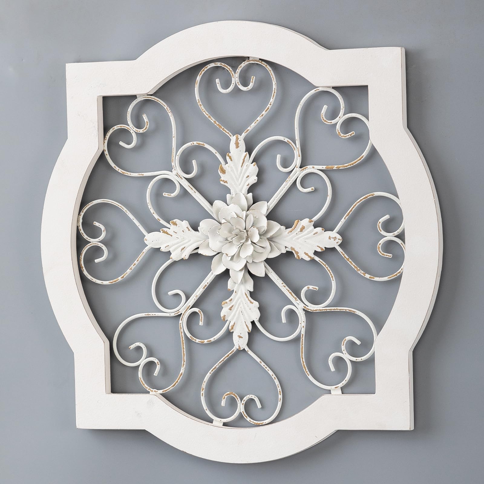 Amazon.com: Sintosin Vintage Wrought Iron Wall Decor 20 Inches
