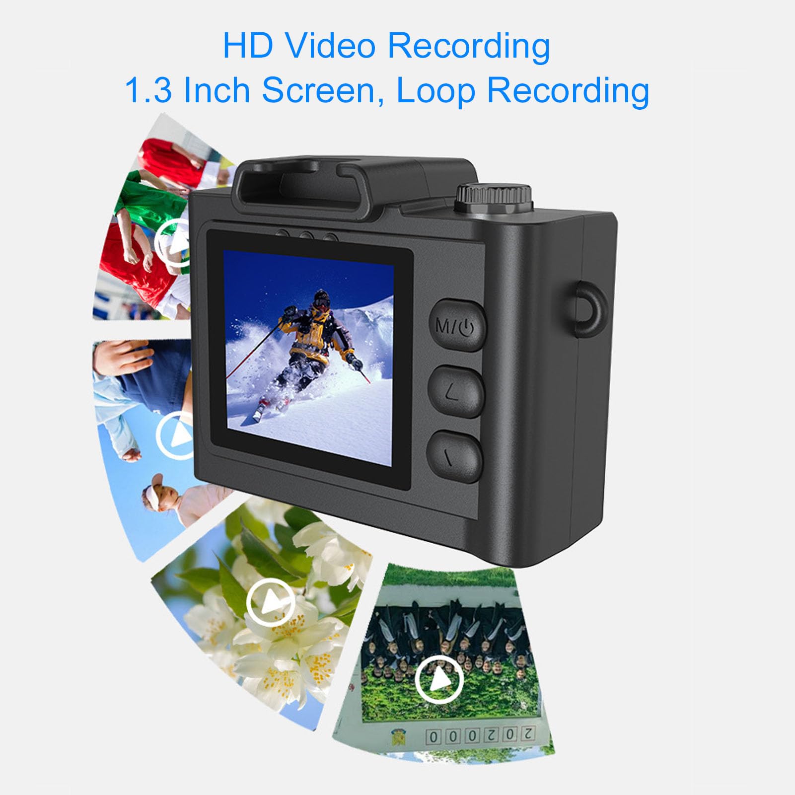 Amazon | GOWENIC デジタルカメラ、レトロHDビデオ録音ポータブル