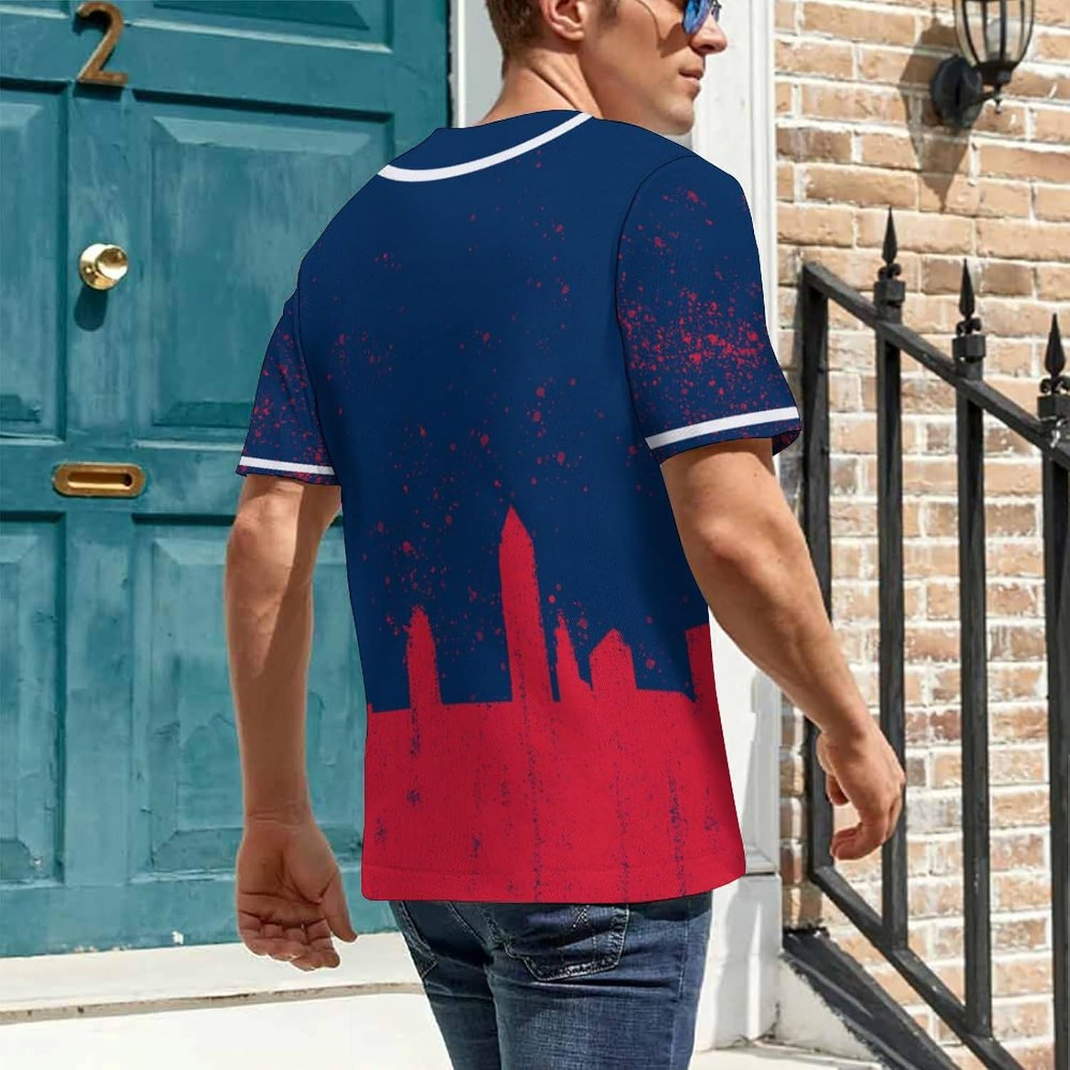 Baseball City Jerseys Sports Fans Shirts Clothing for Fans Men Gifts Printing L - Image 2