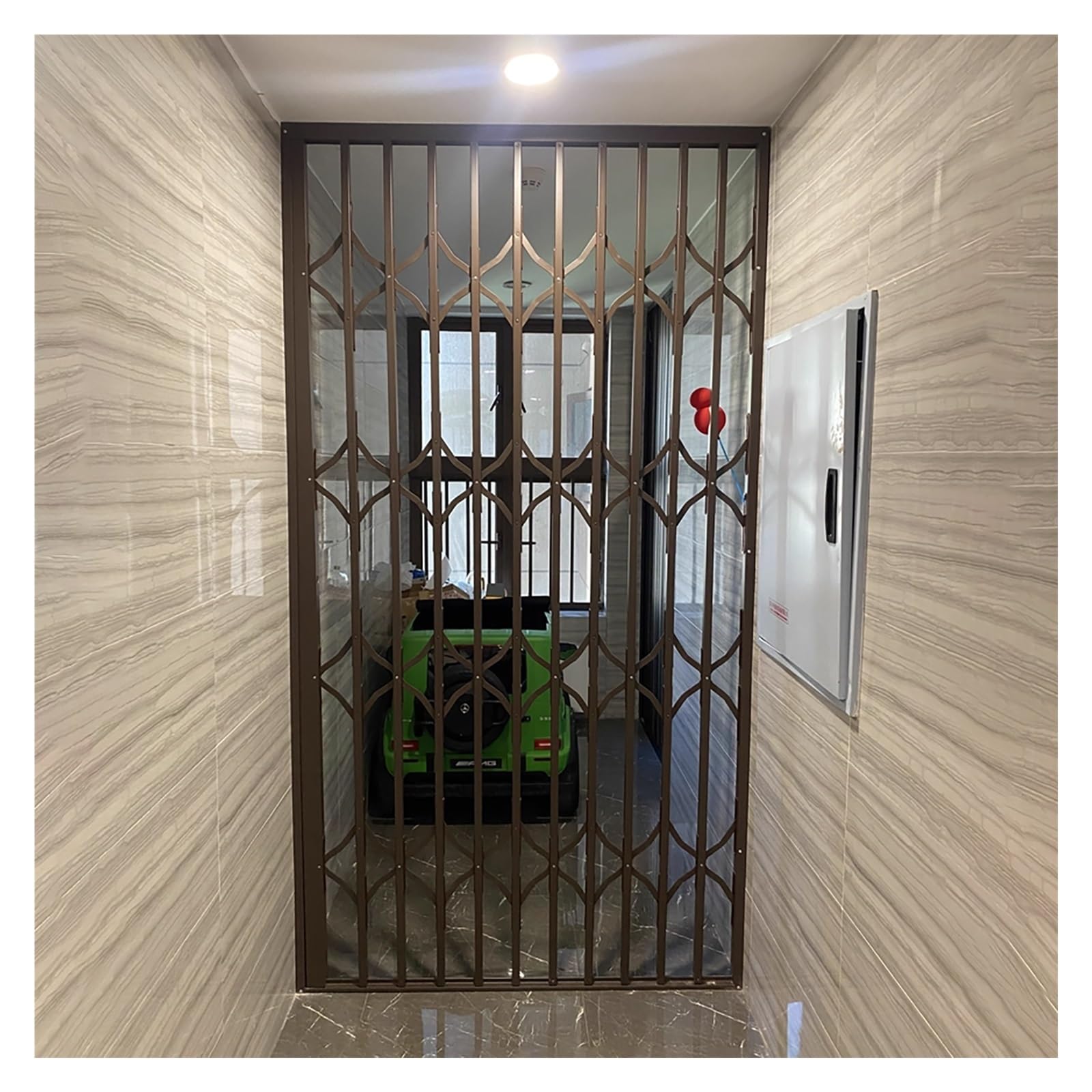 Grille de sécurité rétractable en aluminium pour fenêtres portes barrière anti-effraction