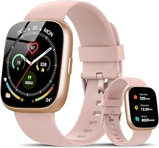 Reloj Inteligente Mujer, 1.95" HD Smartwatch con Llamadas Bluetooth, Nuevo Smart Watch con Pulsómetro/Monitor de Sueño/Podómetro, 110+ Modos Deportivos, IP68 Pulsera Actividad para Android iOS