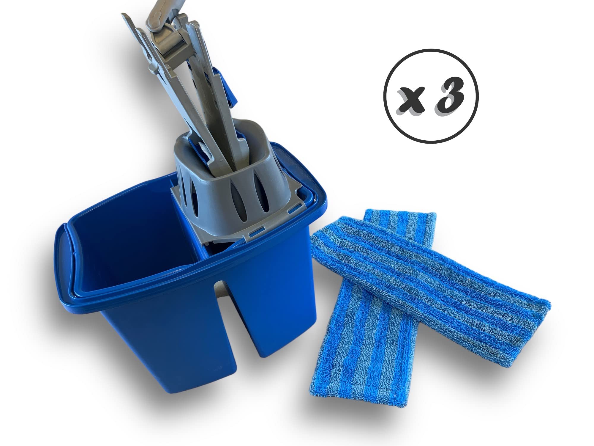 Kibros Lot 3 Kits Lave-Sol Pro 3 Franges Micro Manche 3,80 m