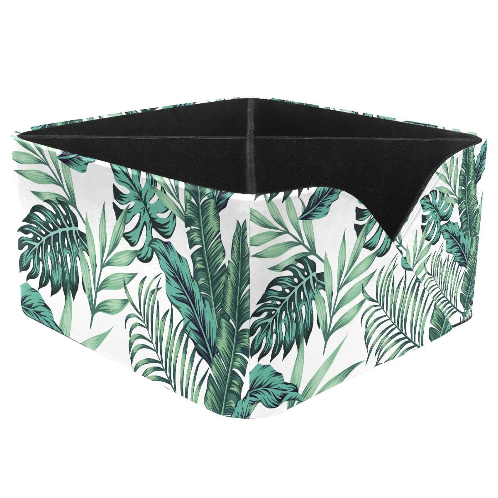 KengjuTesu Summer Palm Tree Desktop Organizer Pen Holder, Rectangular Pencil Cup for Office, Study and Makeup Stations