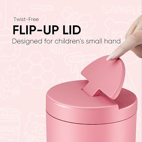 Miniatura 32 de Termo de sopa de 12 onzas para comida caliente para niños, tarro de comida aislado al vacío, termo de sopa sin torsiones para comida caliente