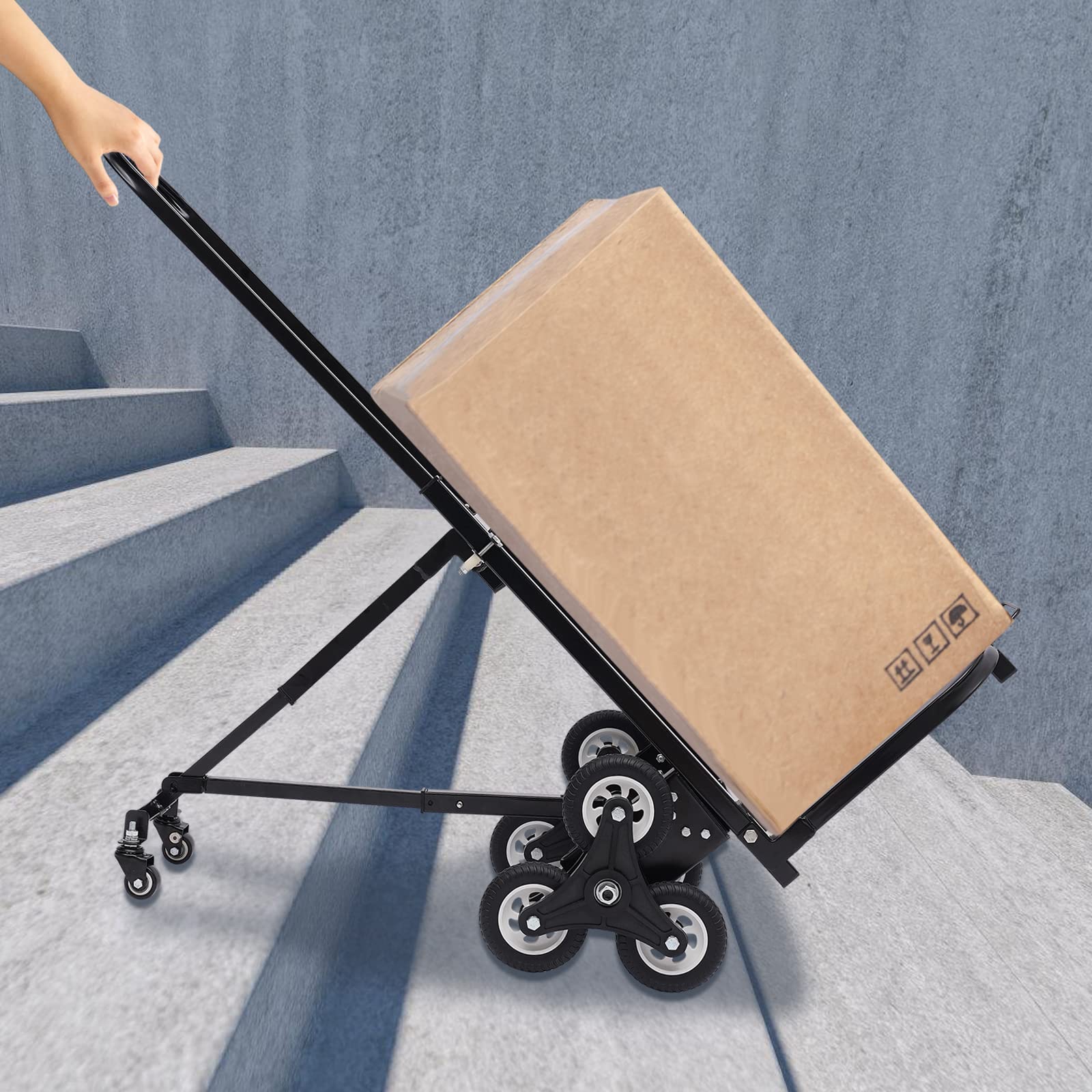 Drum Truck, 55 Gal, Steel, Red, Height 59 in