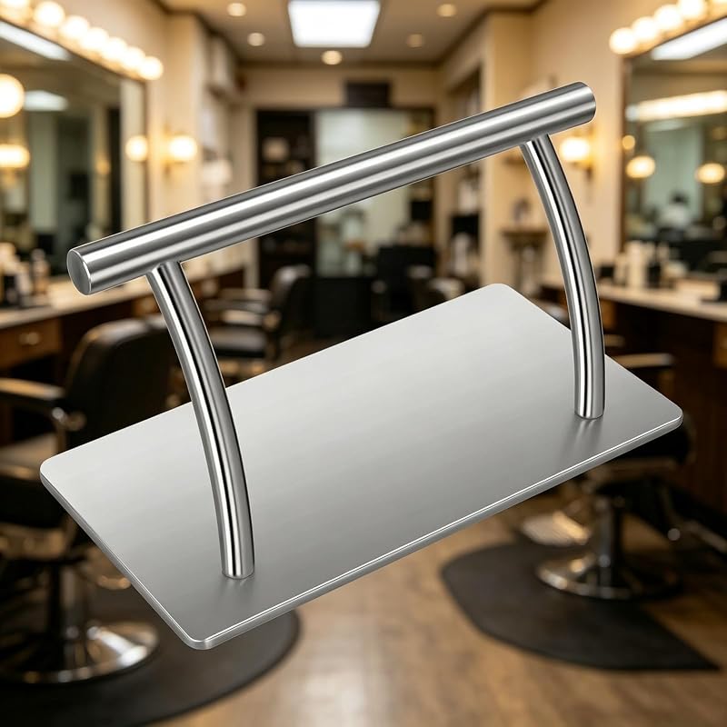 Kaleurrier Apoio para os Pés em Aço Inoxidável para Cadeira de Salão e Barbearia