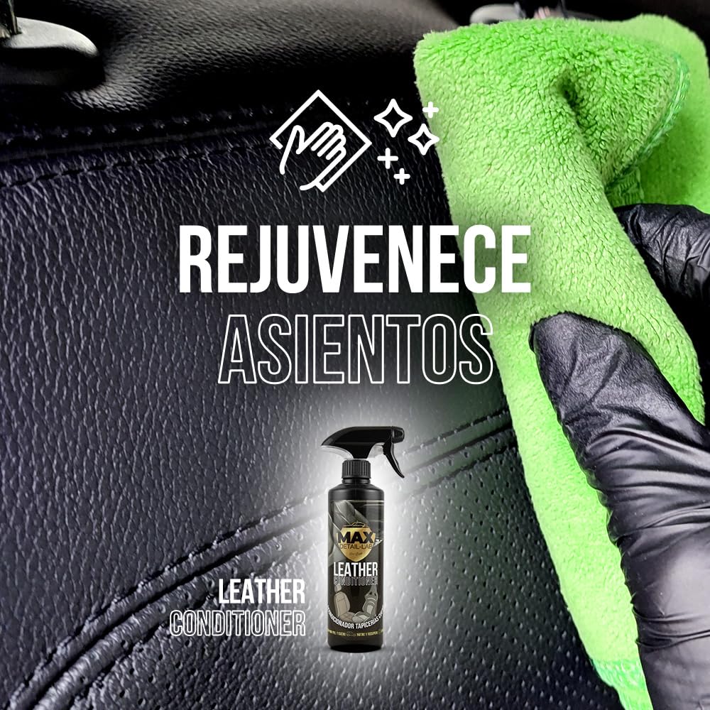 MAX DETAIL-LAB - Leather Conditioner 5L - Car Leather Cleaner Nawilżający, Odżywka Siedziska, Premium Protector, Profesjonalny Zestaw Detailing Auto Moto 5 litrów