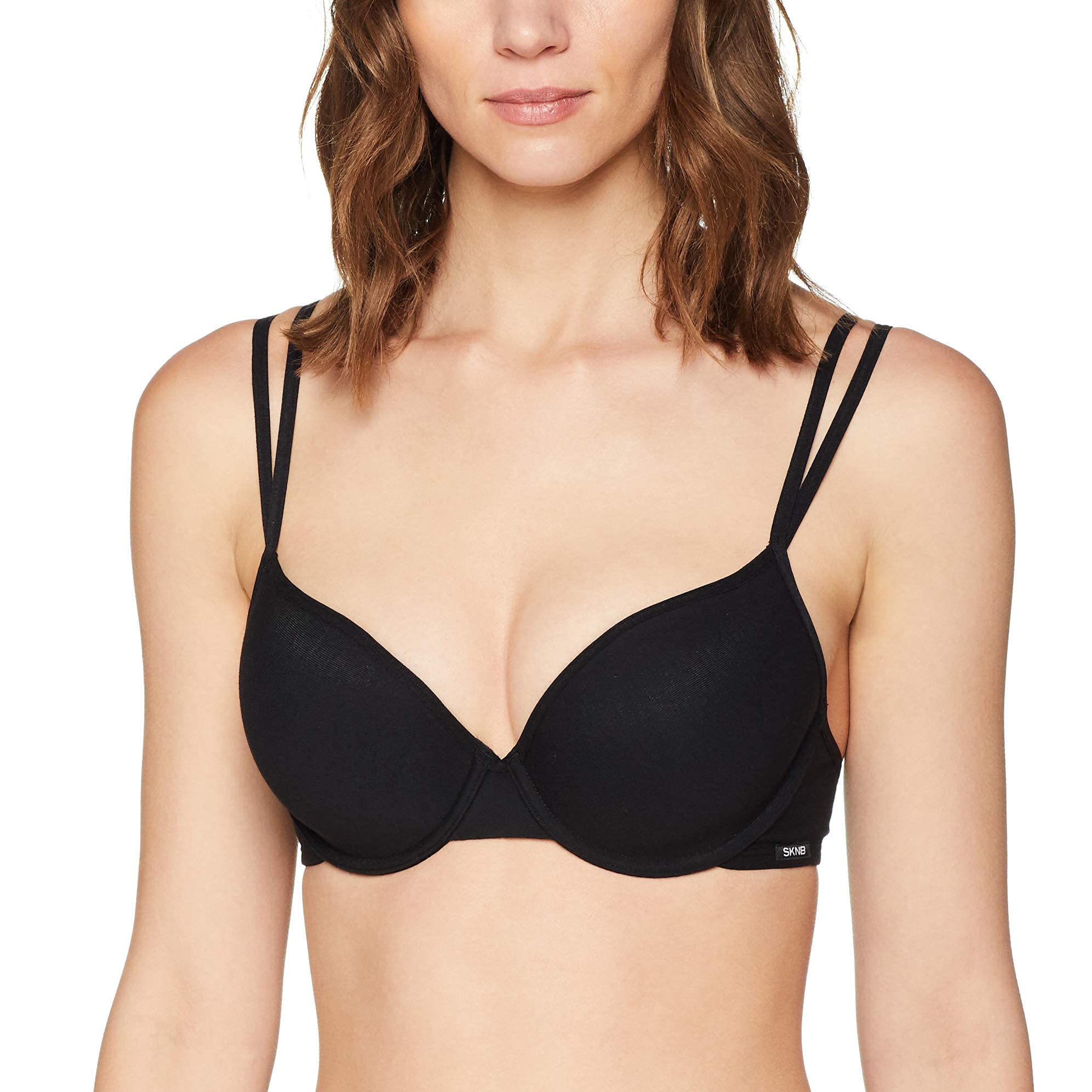 Skiny Women's Essentials Schalen BH Everyday Bra, Black (Black 7662), 36A (Manufacture size: 80A)