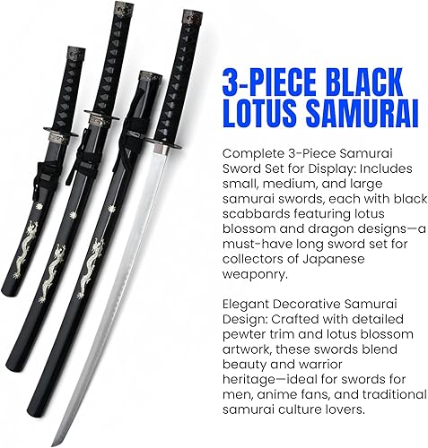 Miniatura 2 de SZCO Supplies Conjunto Samurai Loto Negro
