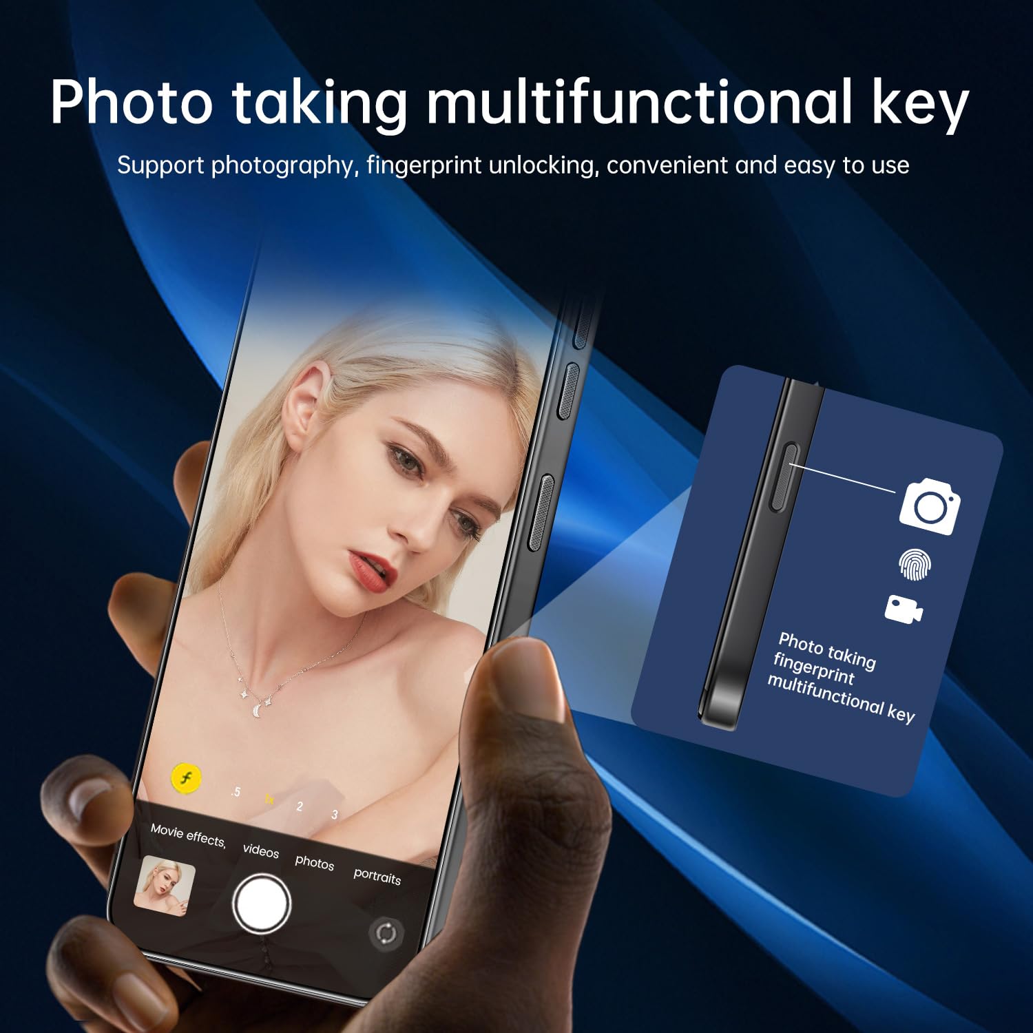 16PROMA X 5G Phone,Smartphone Unlocked Cell Phone 16GB+512GB/6.99“ HD Screen Display/68MP+108MP Camera/7000 mAh, Dual SIM Card/Face Unlock/Fingerprint Button Unlock-and take Photos (Black)