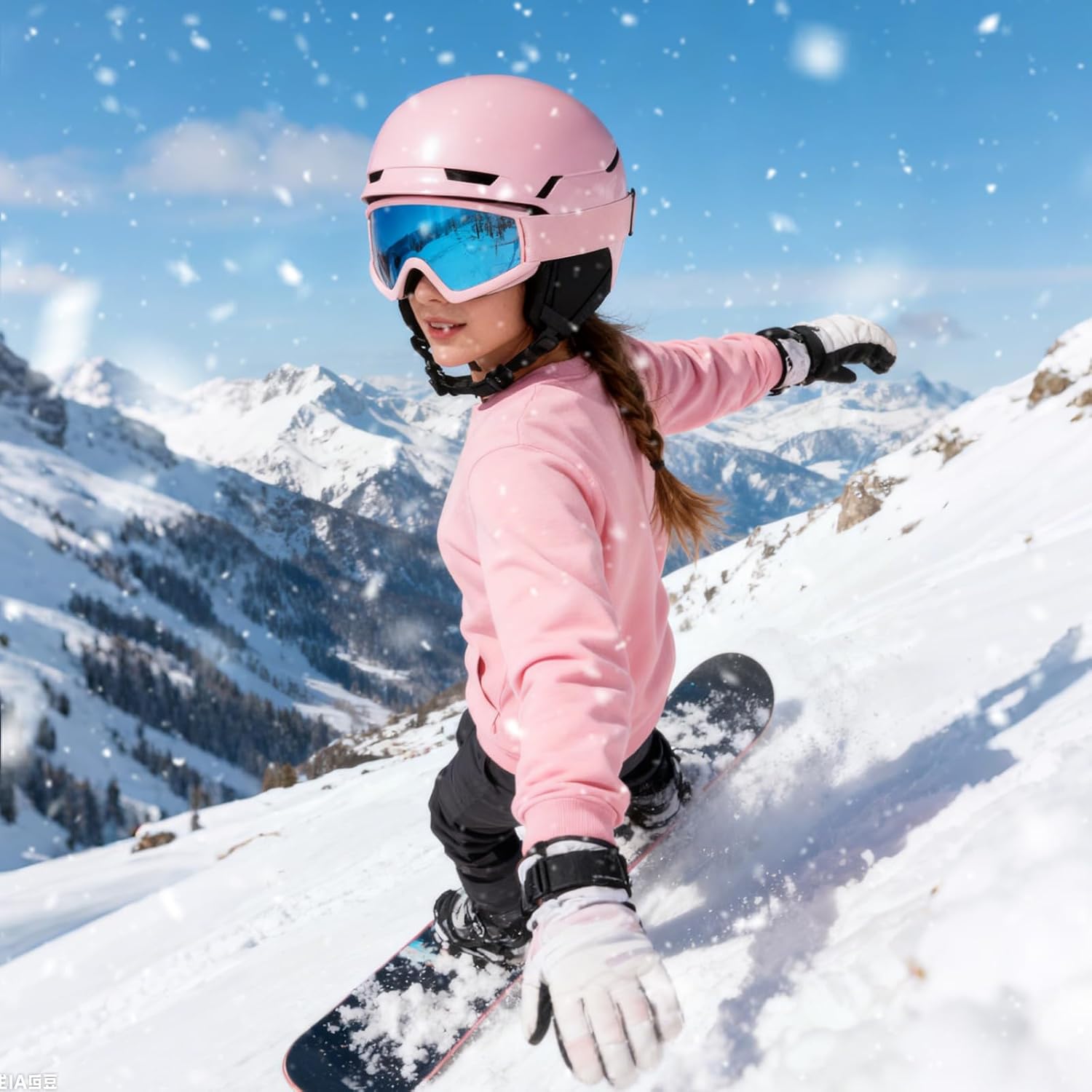 Ski Helmet Snowboard Helmet for Men Women Adults, PC Shell & EPS Foam, Adjustable Fit Snow Helmet for Snowboarding Skiing