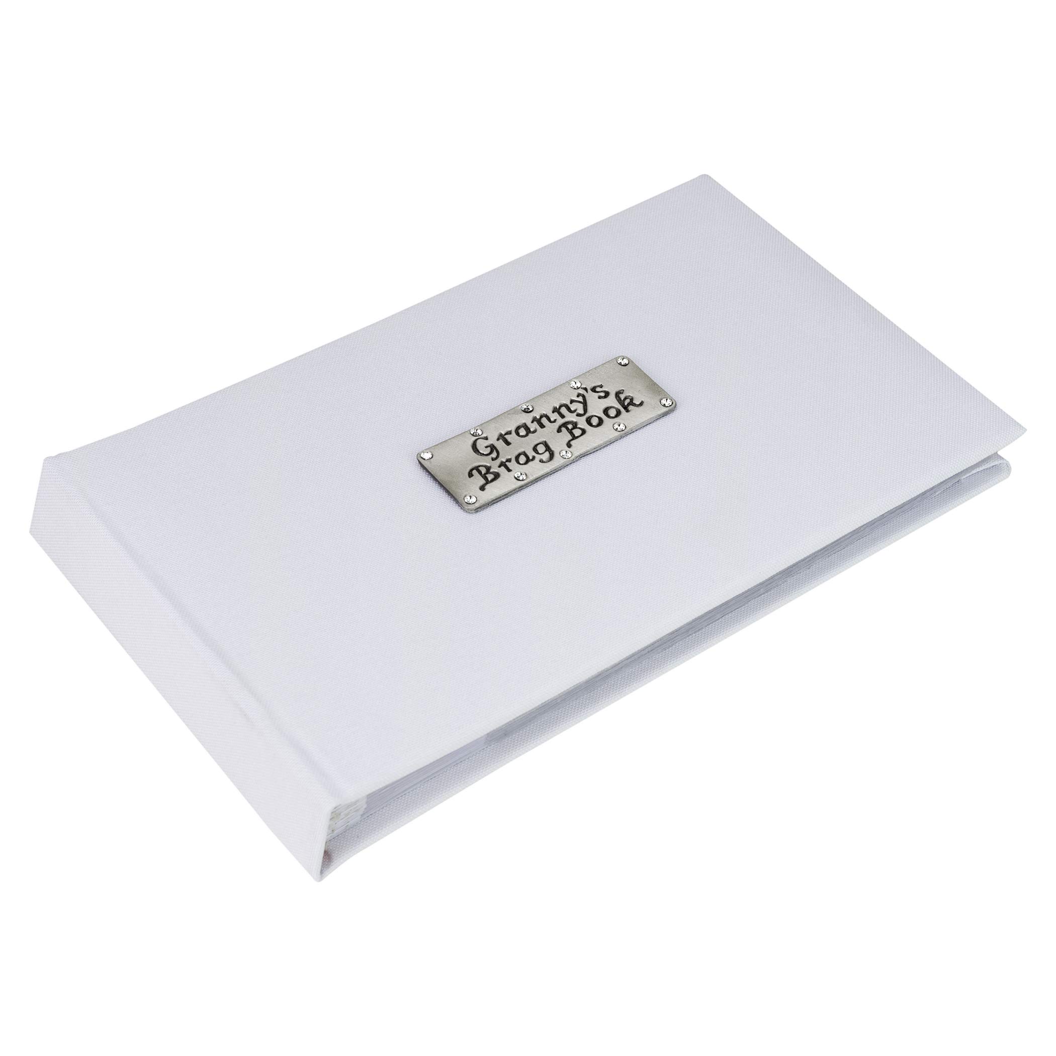 Metal Planet Ltd White Granny's Brag Book Photo Album - Pocket Album, Holds 40 6X4 Inch Photos.