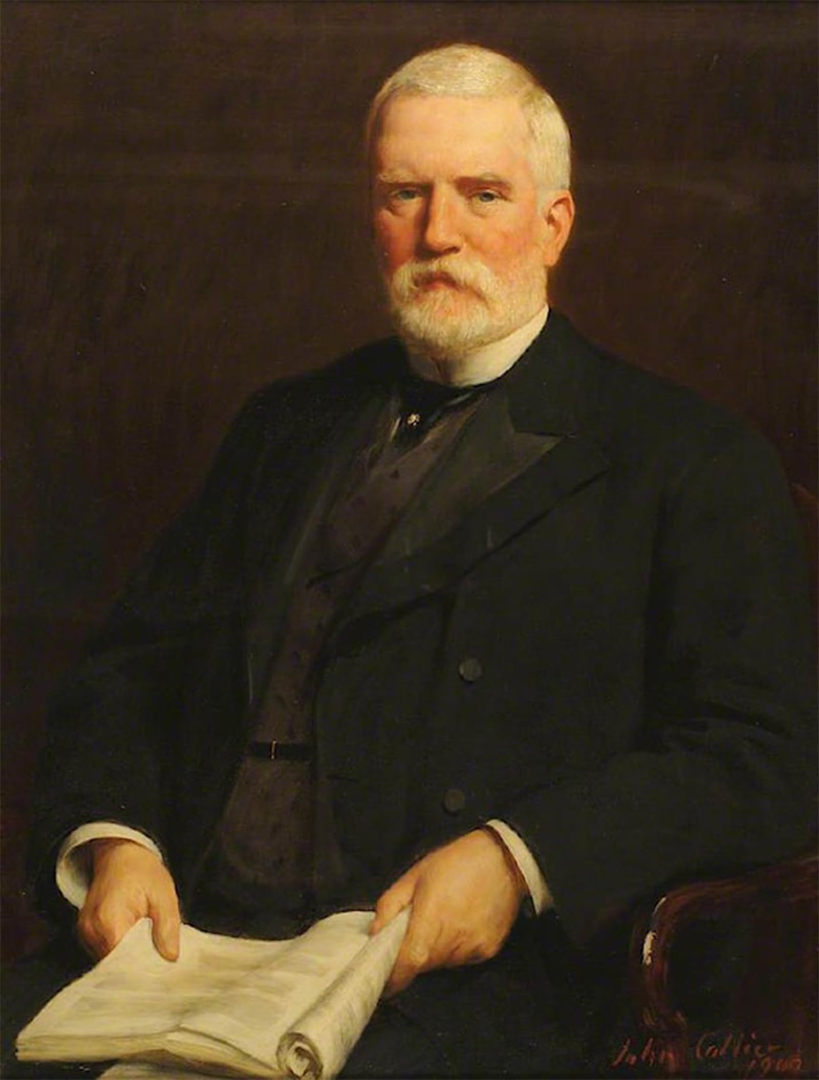 ARTXLXXBN Famous Painting Canvas Artwork Graffiti Print Sir Andrew Mitchell Torrance by John Collier Portrait Canvas Image for Home Decor 60x90cm