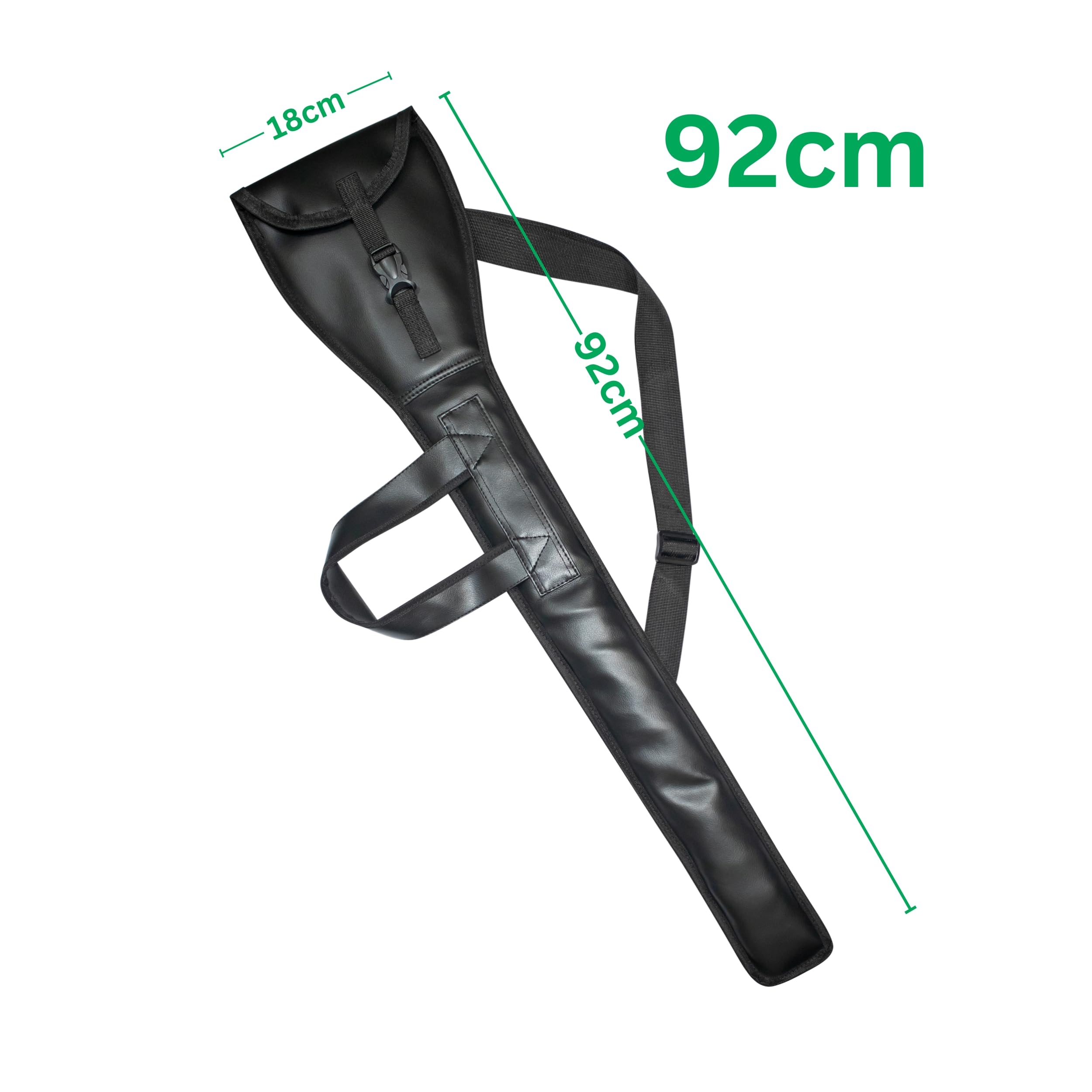 UK EMPIRE GROUP Masonic Knights Templar Sword Case Bag 92cm - Black Leather with Shoulder Strap Sheath & Carrying Cover for Swords