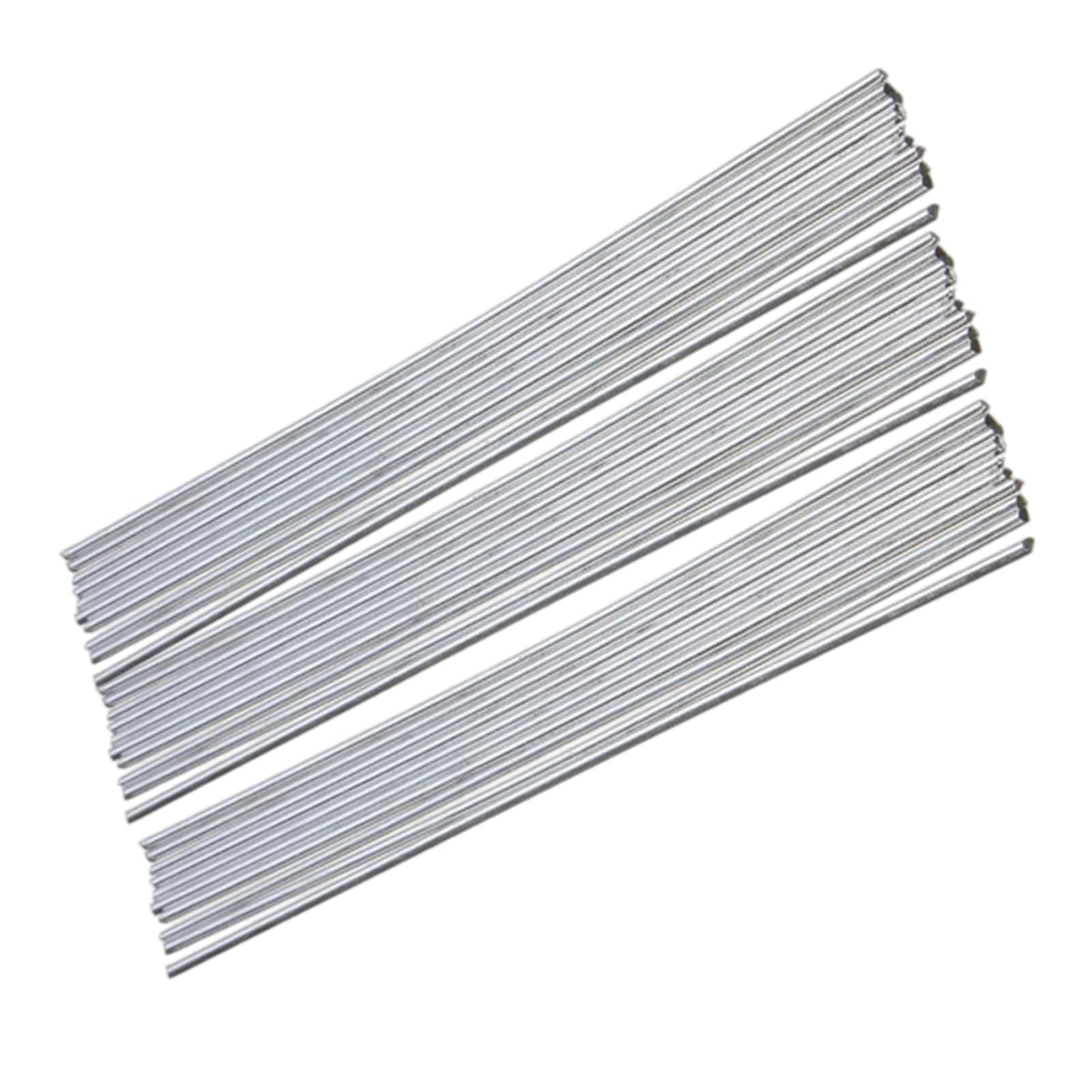 50Pcs Aluminum Welding Wire Flux Suitable for Soldering 2Mm Aluminum Welding Rod Low Temperature Easy Melting Solder